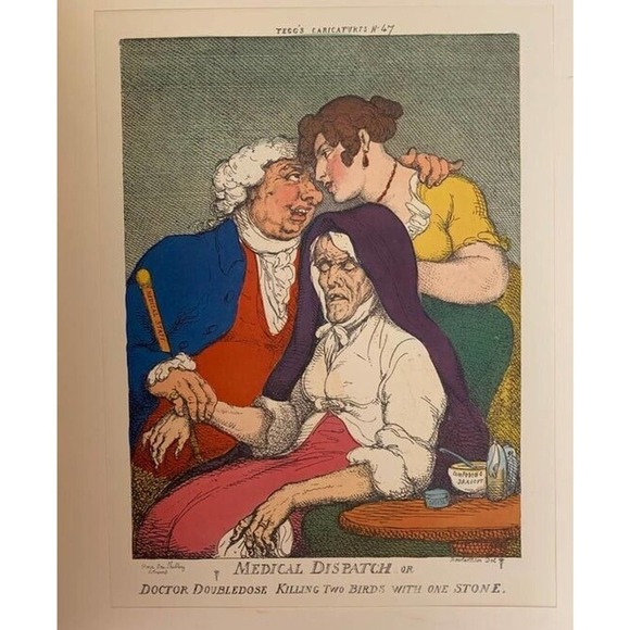 Vintage Medical Caricatures by Thomas Rowlandson early 19th-century (1971) Ltd.